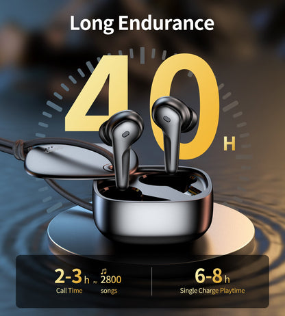 TWS Earbuds – ANC+ENC, 4-Mic, Touch Control, Rotating Case