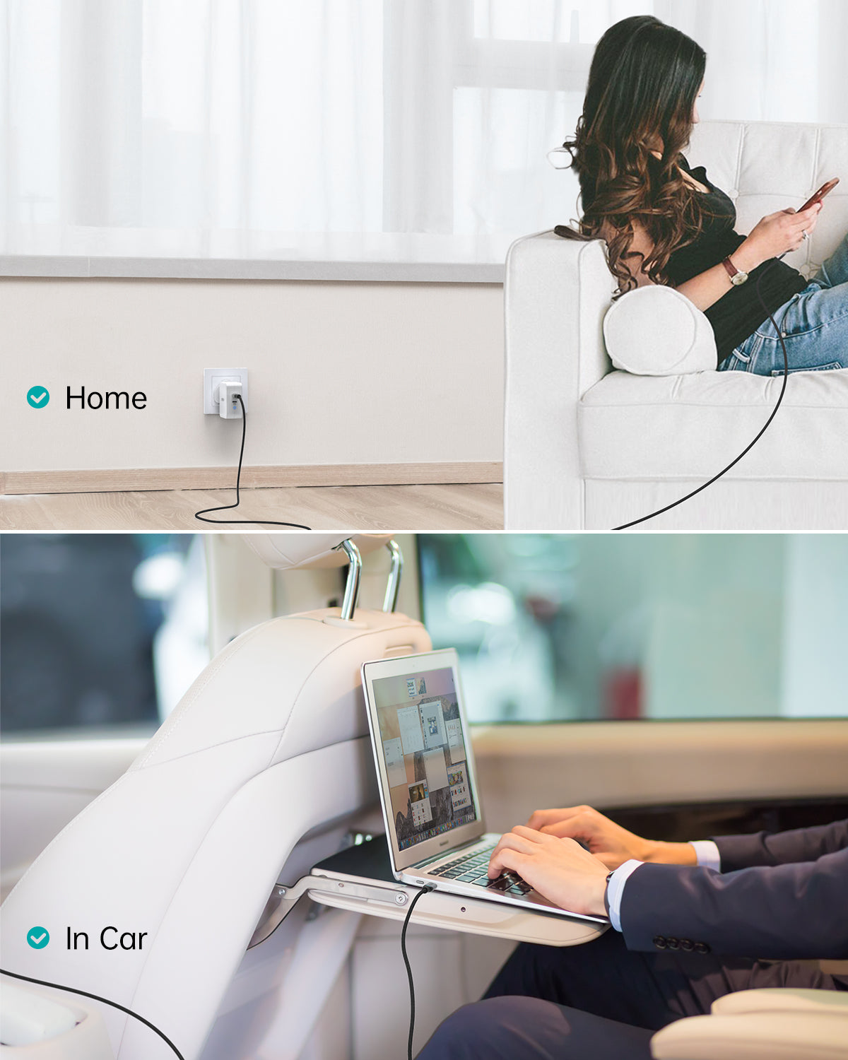 [2-Pack] 100W USB-C to USB-C Cable – 6FT Braided Fast Charge