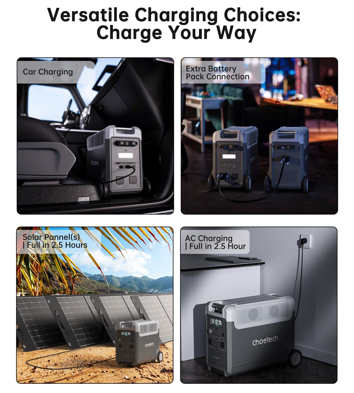 3600W Portable Power Station – 3840Wh, Dual Battery Packs