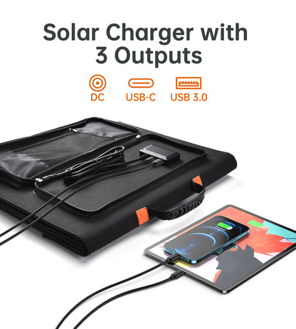 120W Foldable Solar Charger – Portable Panel for Outdoors