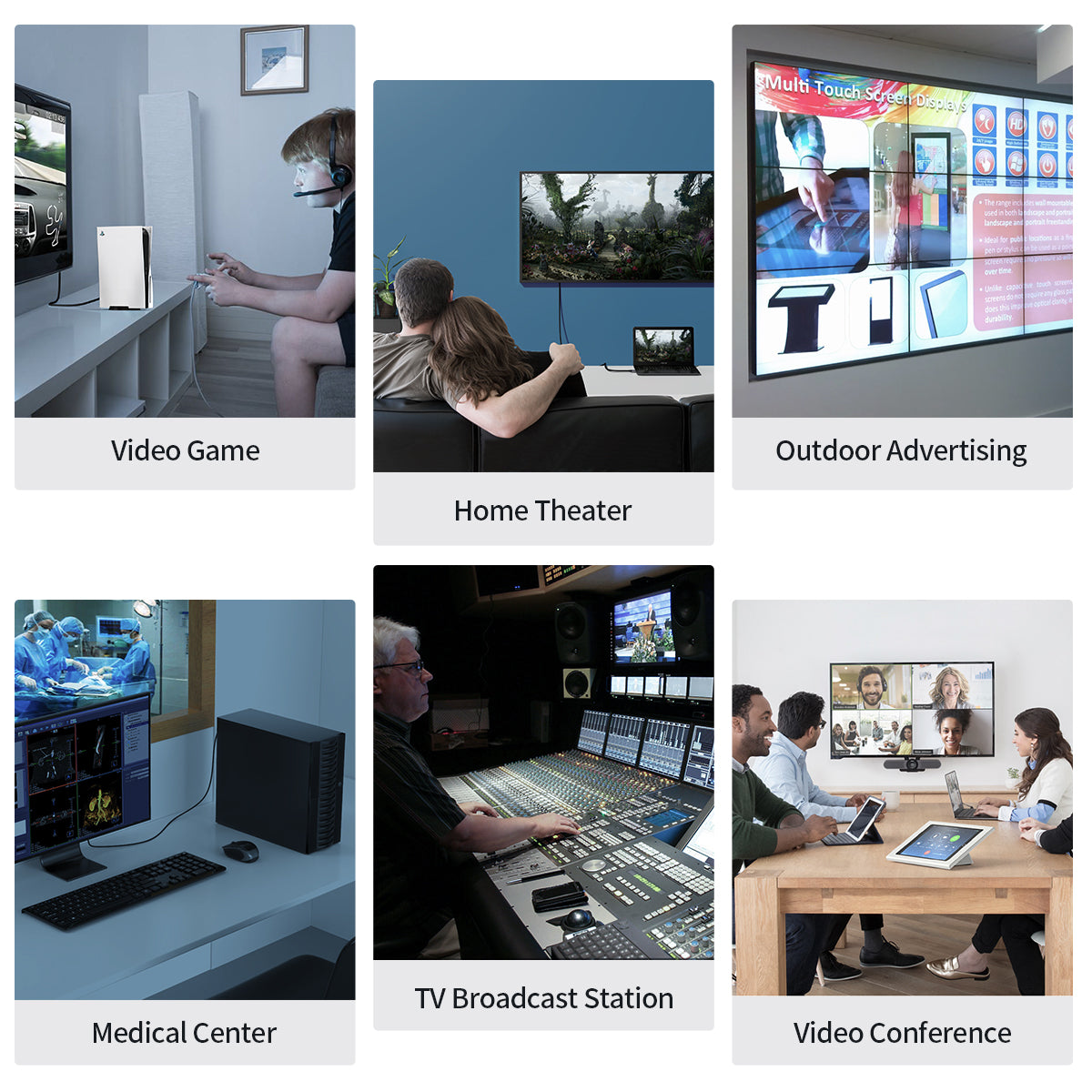 8K HDMI 2.1 Cable – 8K@60Hz, 48Gbps, 6.6ft Braided Cord