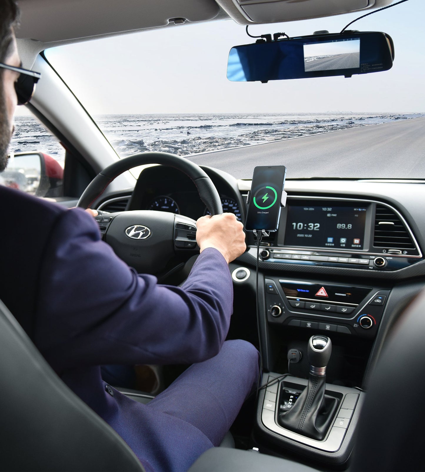 40W Dual USB-C Fast Car Charger – Compact & Efficient