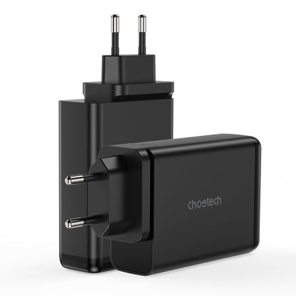 140W GaN Wall Charger – Dual USB-C + Dual USB-A Output