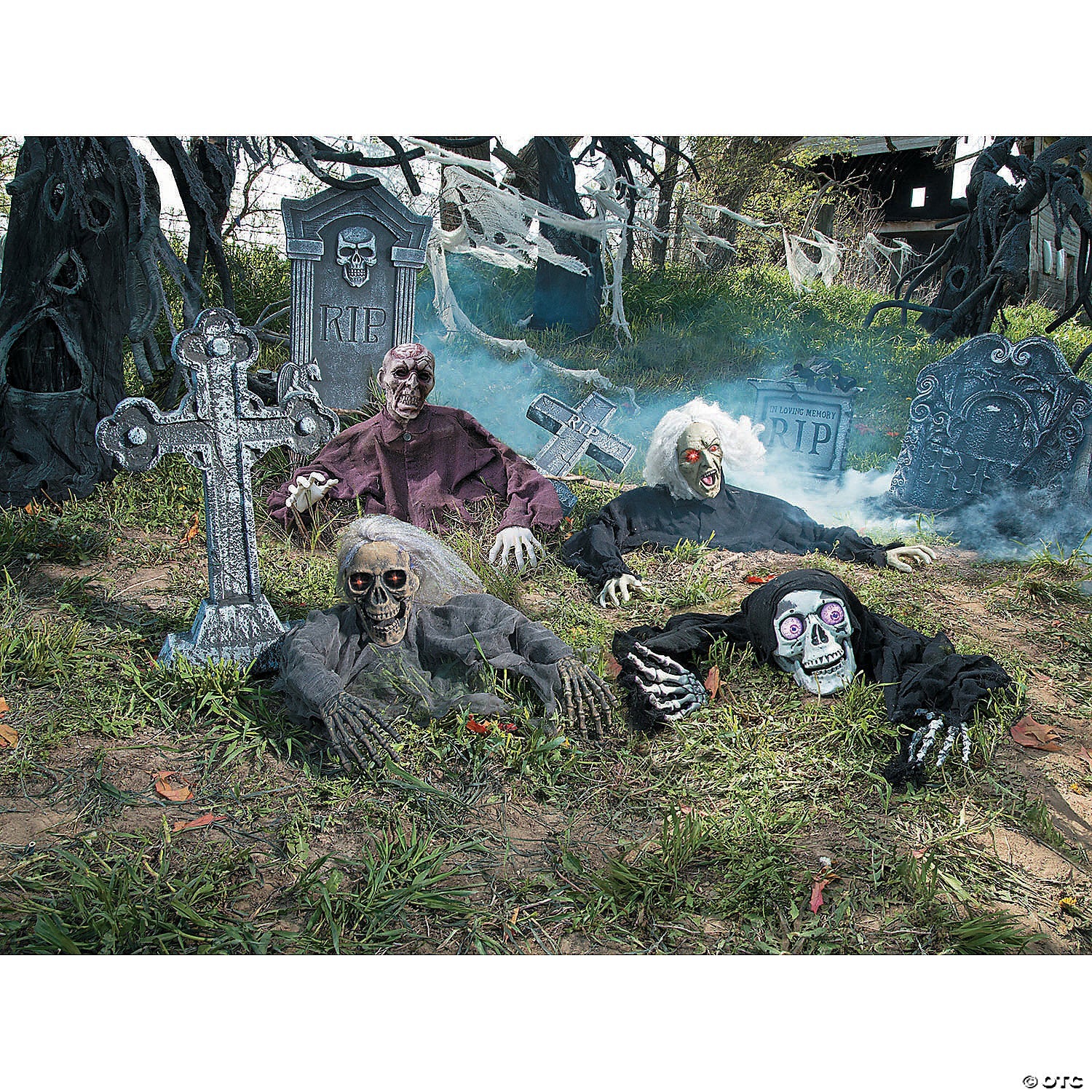 10" Brain Zombie Groundbreaker Foam Halloween Outdoor Decoration