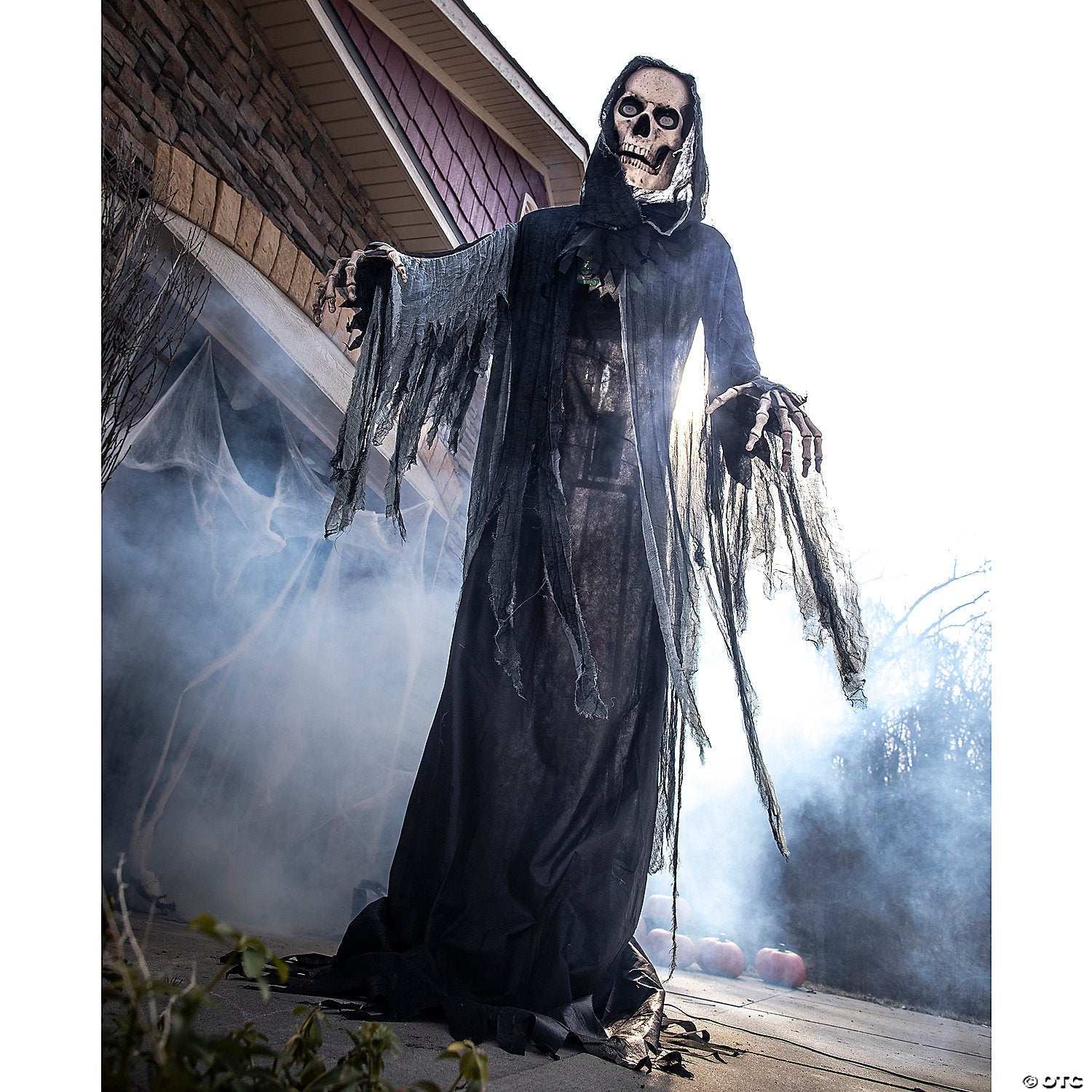 10 Ft. Animated Towering Skeleton Reaper Halloween Decoration