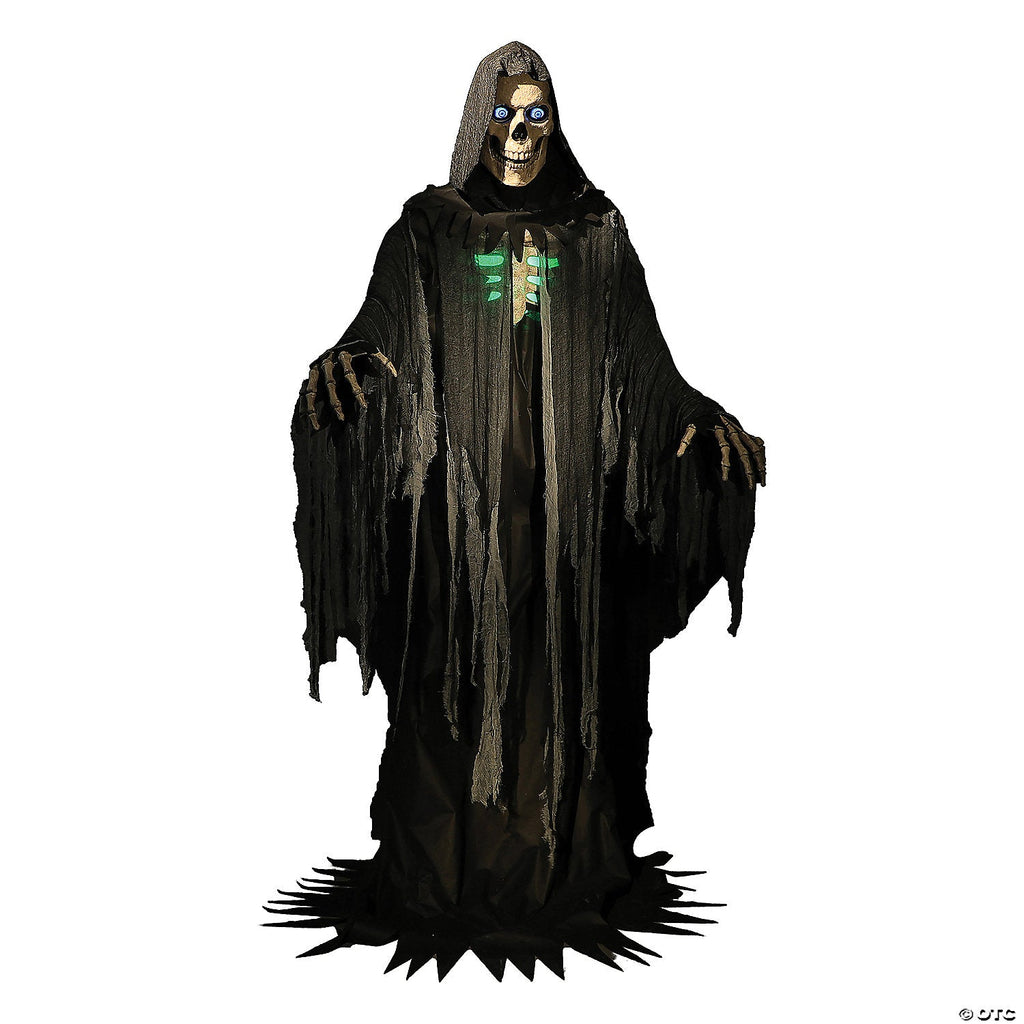 10 Ft. Animated Towering Skeleton Reaper Halloween Decoration