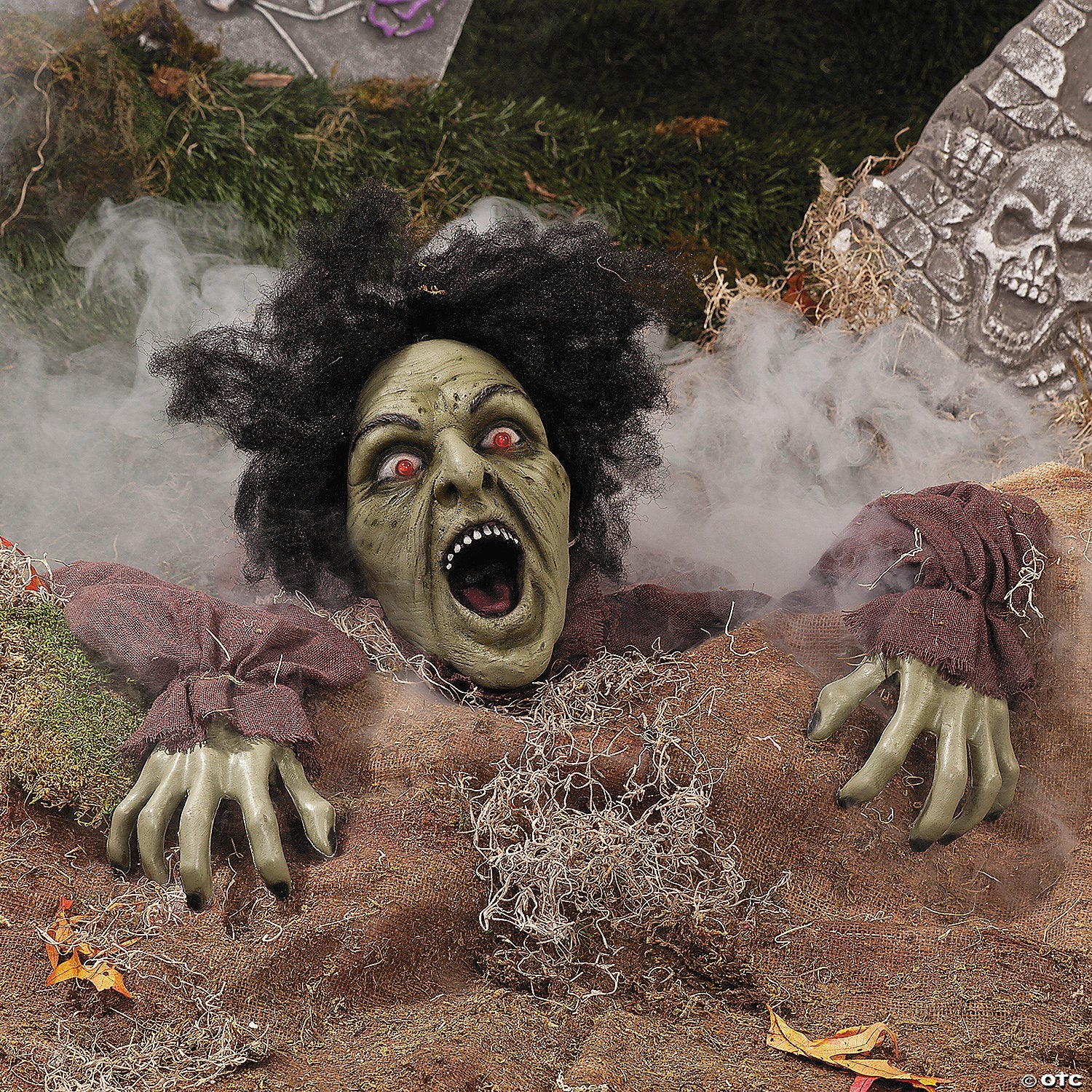 10" x 25" Clawing Zombie Groundbreaker with LED Eyes Halloween Decoration