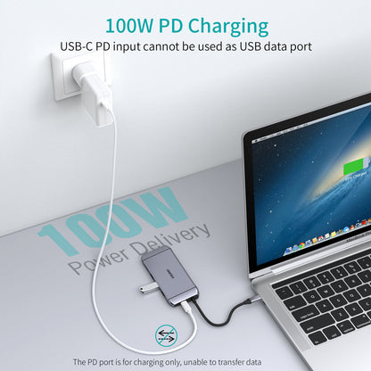 9-in-1 USB-C Hub – HDMI, VGA, PD, Ethernet, USB, for MacBook