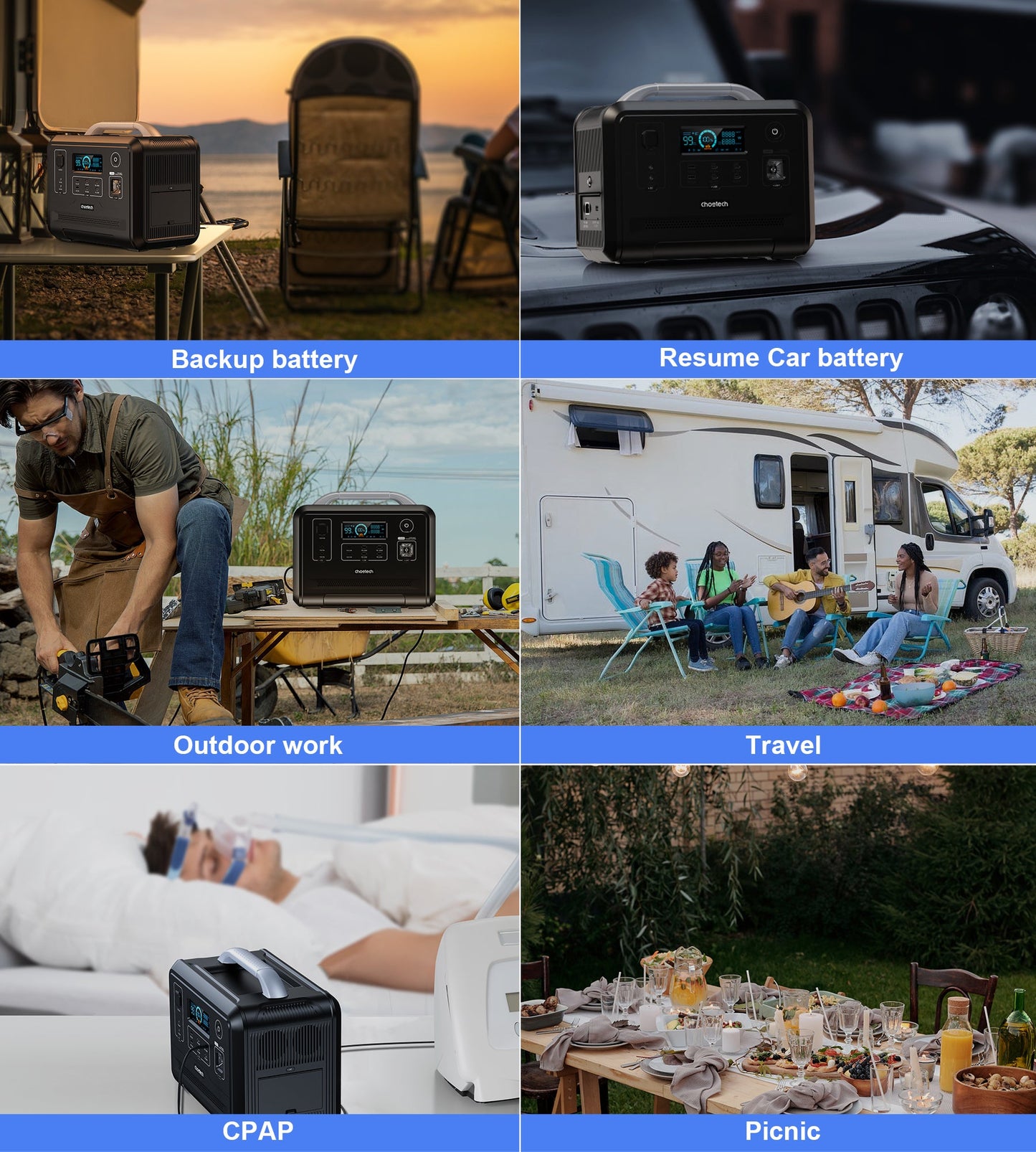 1200Wh Bidirectional Power Station – Portable Fast Charging