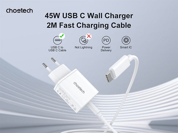 45W PD Fast Charger – Compact USB Charging Block