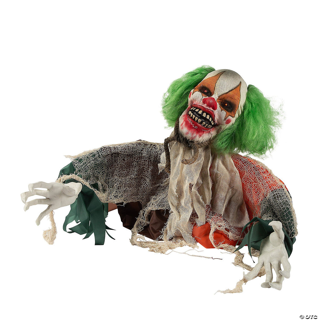 17" Animated Clown Groundbreaker Halloween Decoration