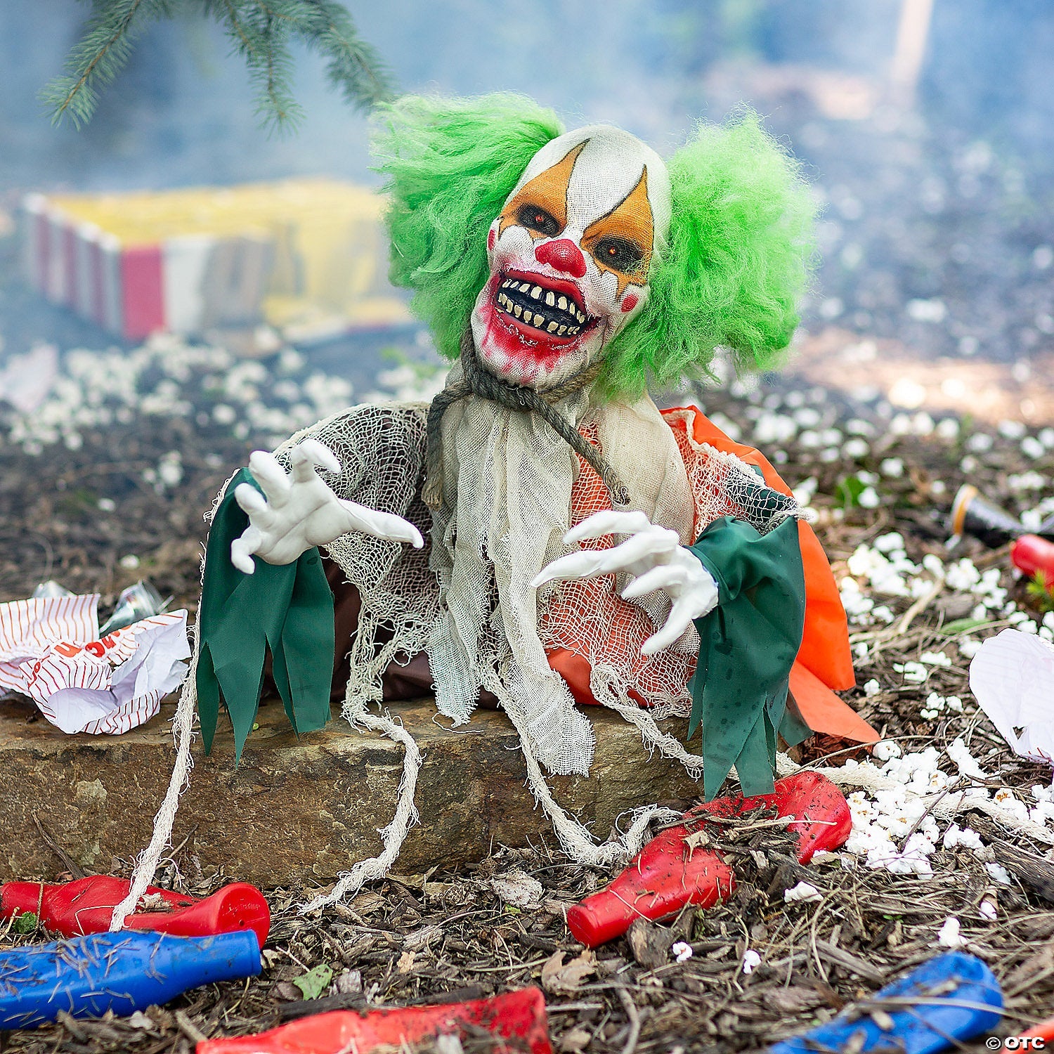 17" Animated Clown Groundbreaker Halloween Decoration