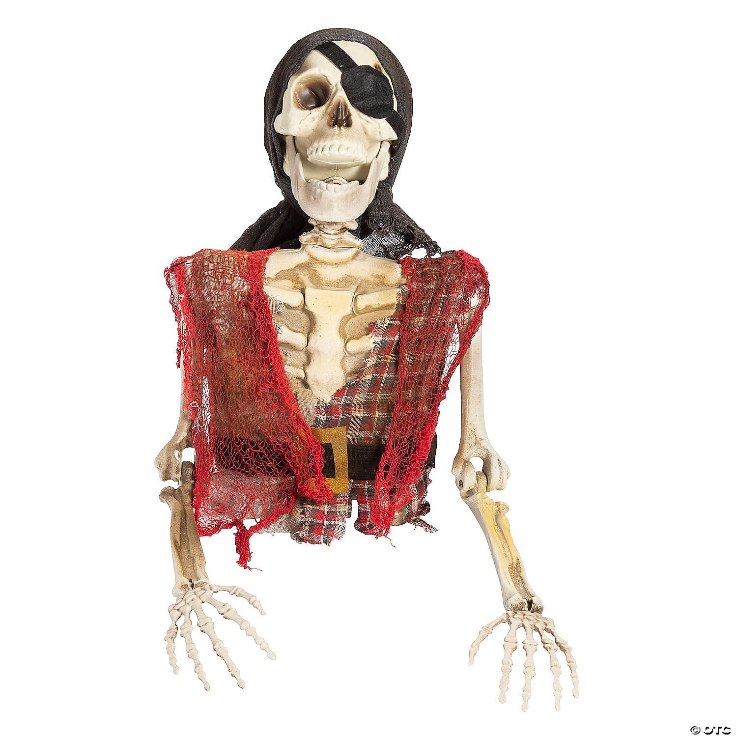 18" Skeleton Pirate Groundbreaker Plastic Halloween Decoration