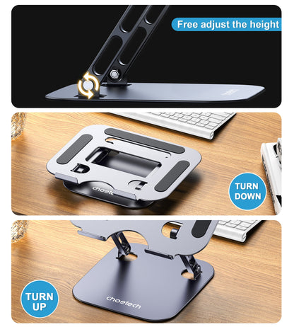 Adjustable Laptop Stand – Desktop Holder for Work & Study