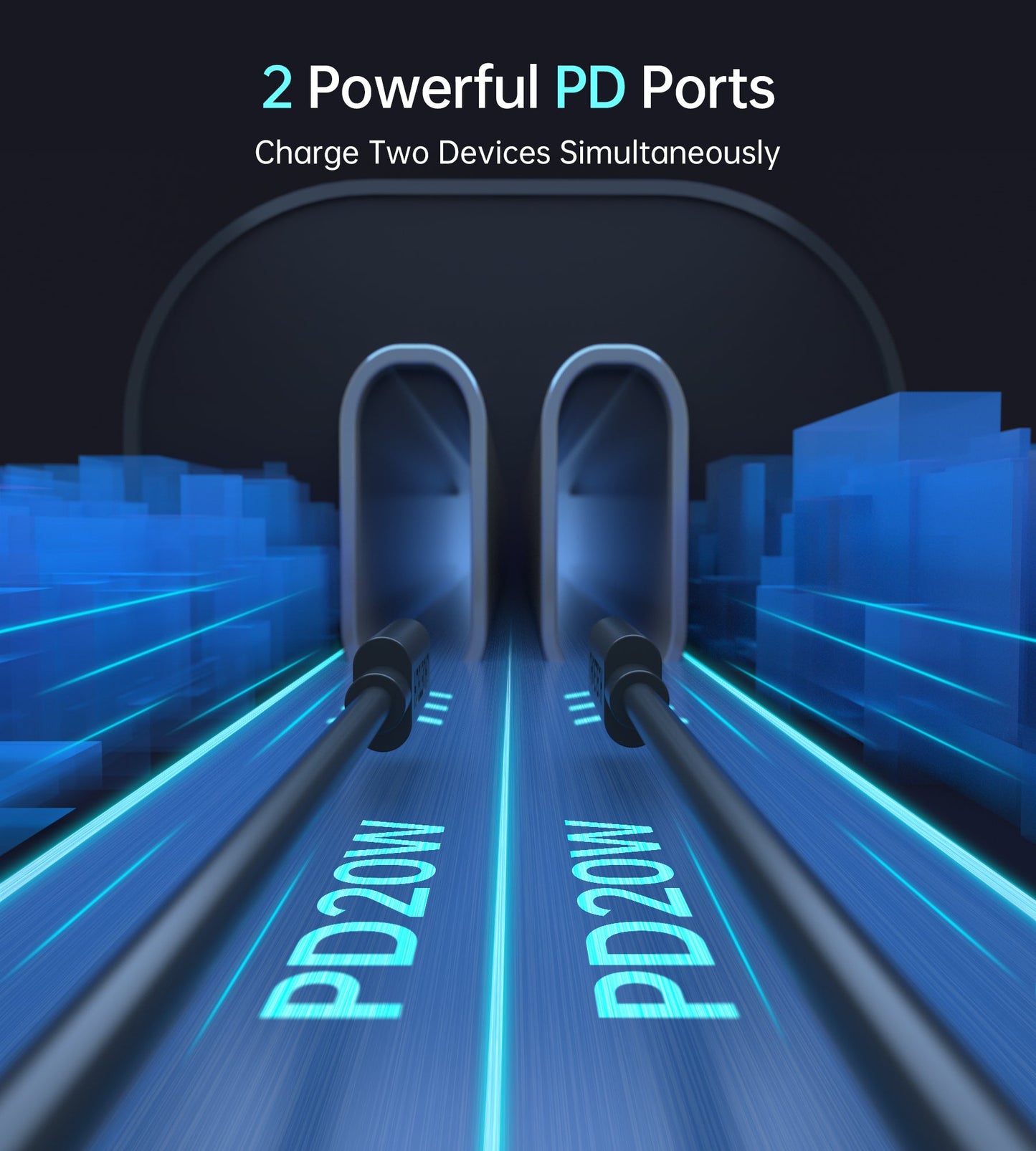 40W Dual USB-C Fast Car Charger – Compact & Efficient