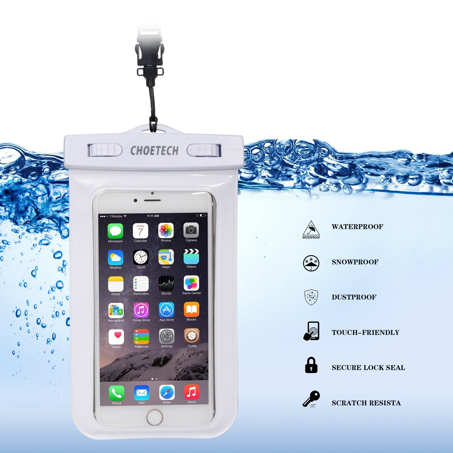 6.9‑Inch Waterproof Diving Bag – Durable Dry Case Pouch