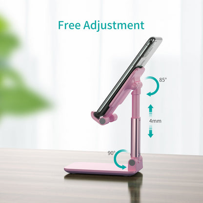 Foldable Phone Holder – Adjustable Stand for Desk & Travel