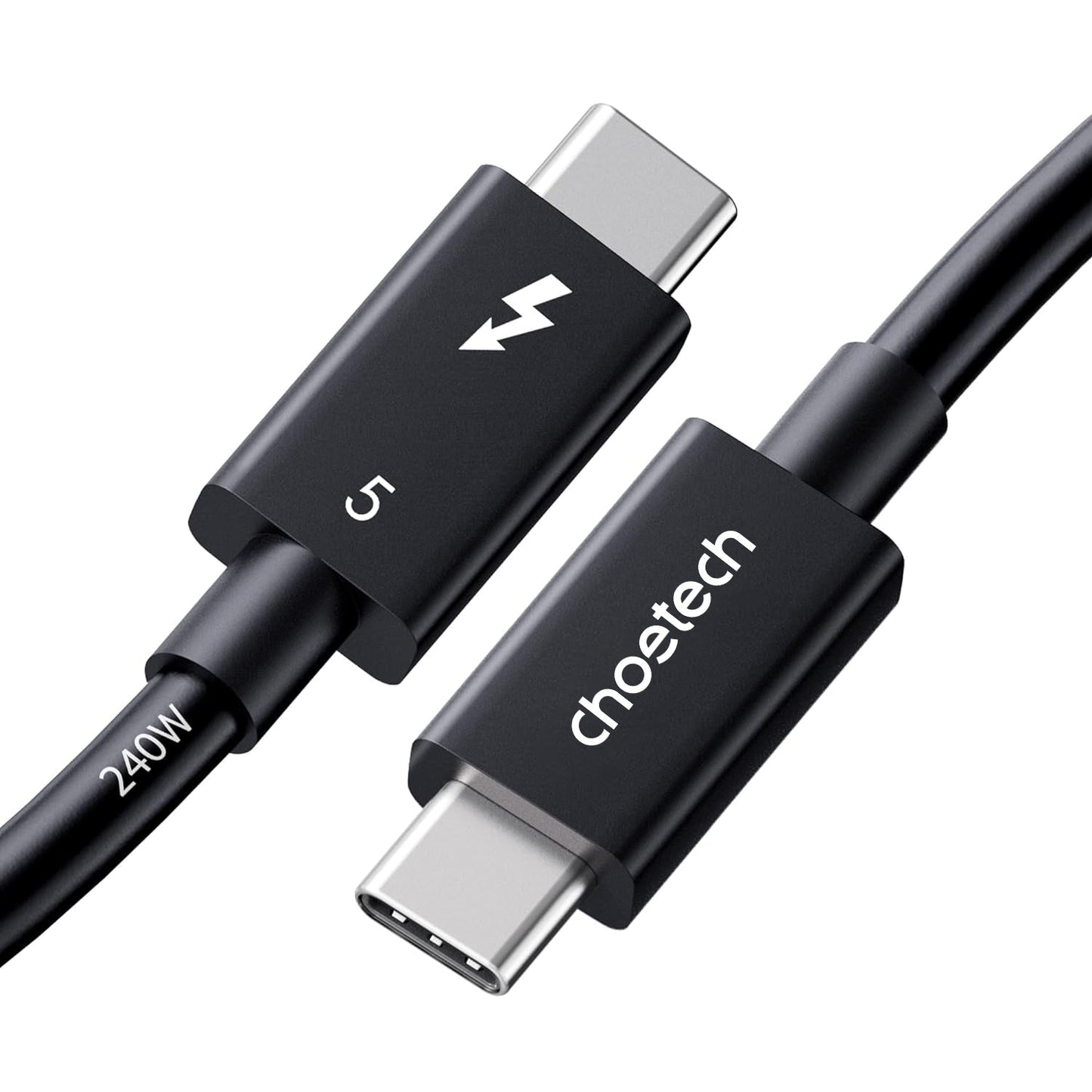 Thunderbolt 5 Cable – Intel Certified 80 Gbps & 240 W PD, 2.6 ft