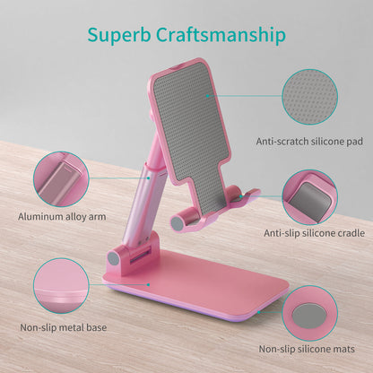 Foldable Phone Holder – Adjustable Stand for Desk & Travel