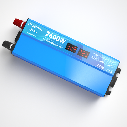 1300W Pure Sine Wave Inverter – 2600W Peak, AC/DC Output