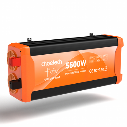 2500W Pure Sine Wave Inverter – 5000W Peak, AC/DC Output