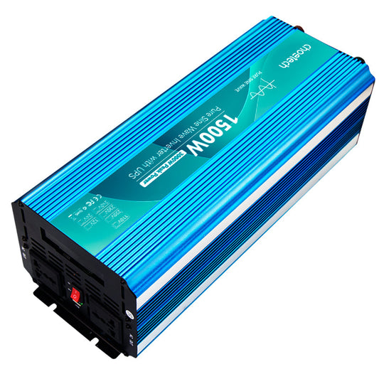 1500W Pure Sine Wave Inverter – 3000W Peak, Dual DC/AC