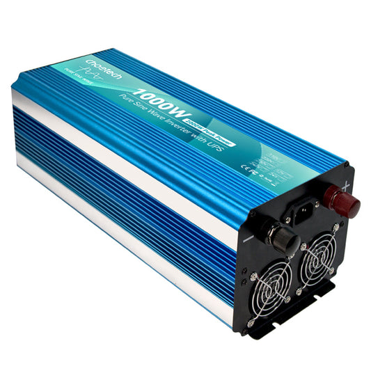 1000W Pure Sine Wave Inverter – 2000W Peak, Dual AC/DC