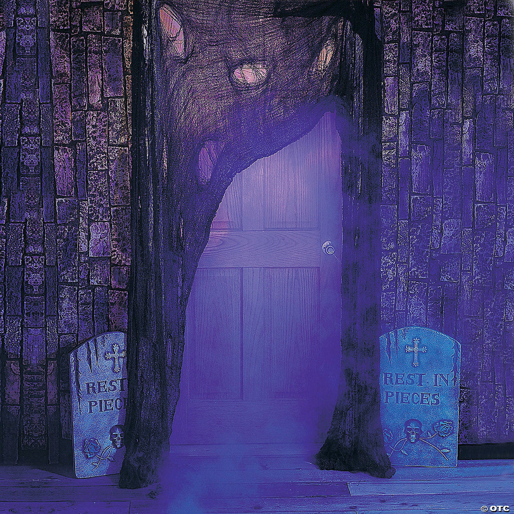 24 Ft. x 6 Ft. Super-Size Black Creepy Cloth Halloween Decoration