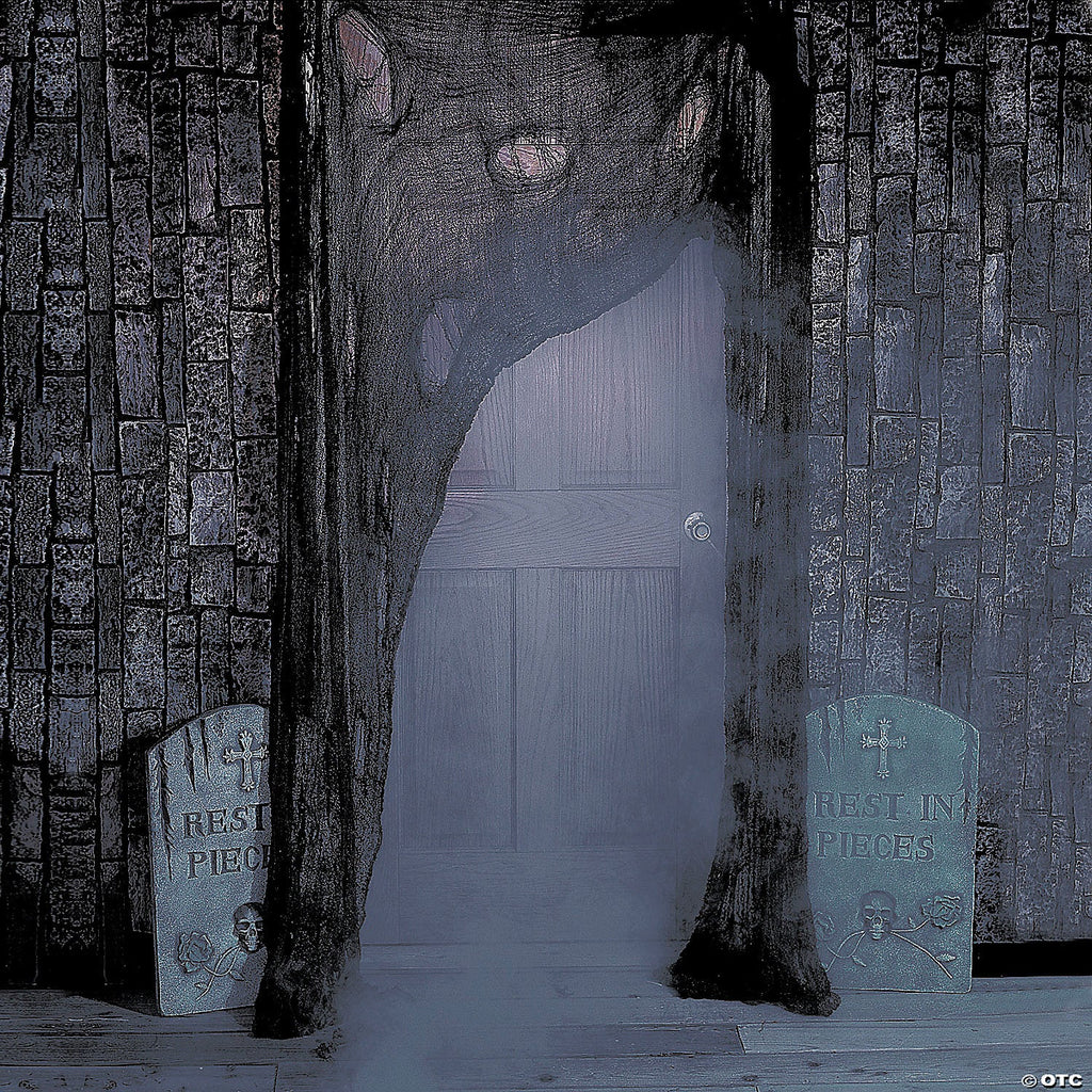 24 Ft. x 6 Ft. Super-Size Black Creepy Cloth Halloween Decoration