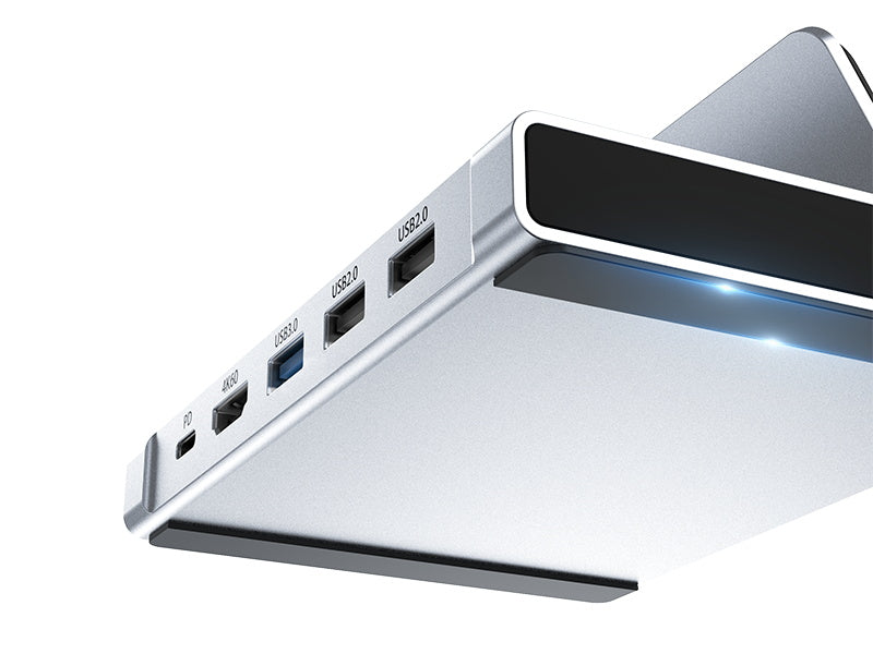 5-in-1 USB-C Dock – HDMI, 100W PD, USB 3.0/2.0 Ports, Grey