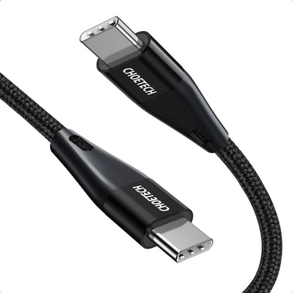 60W USB-C to USB-C Braided Fast Charging Cable – 4ft/6.6ft