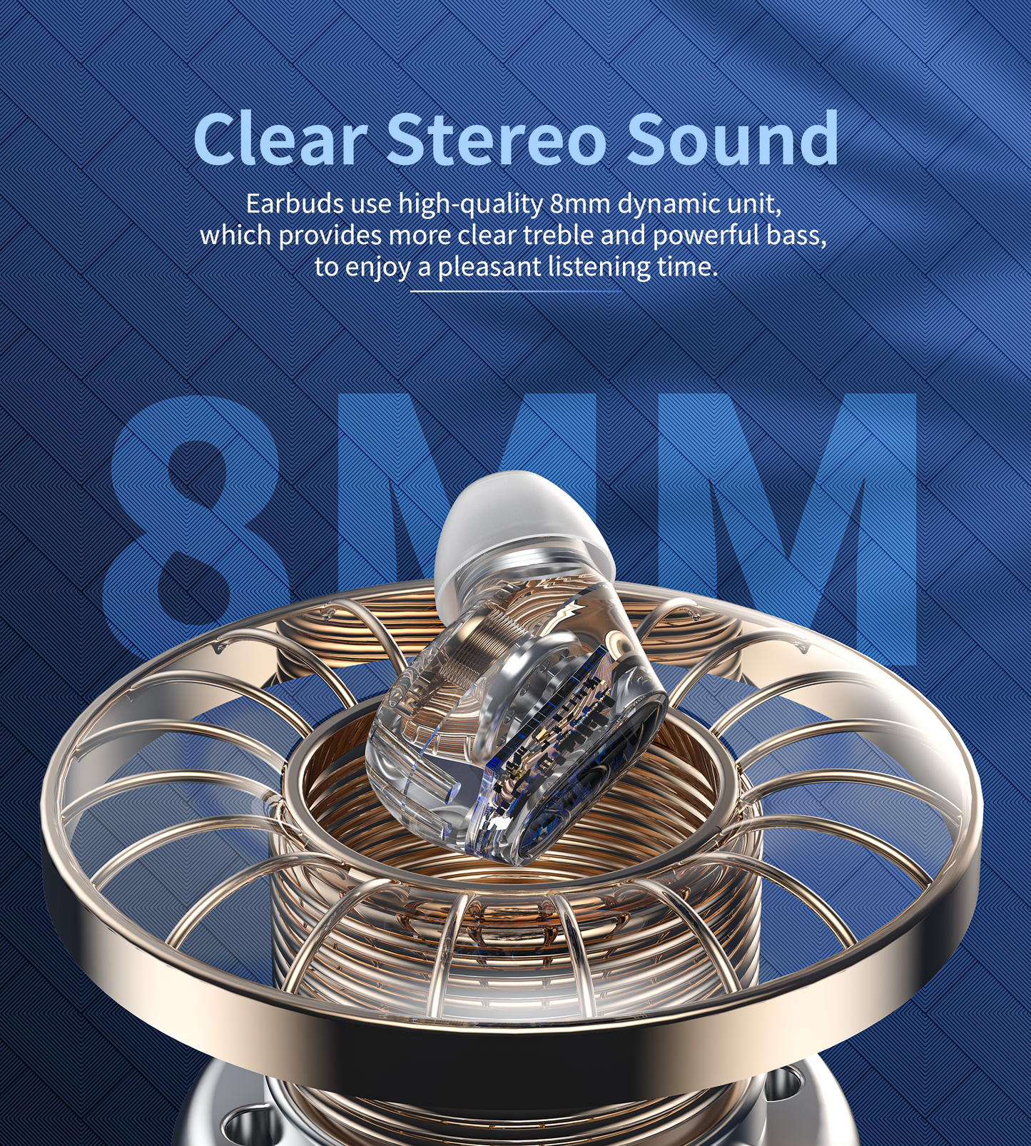 Mini Bean TWS Earbuds – Bluetooth 5.3 with MEMS Mic