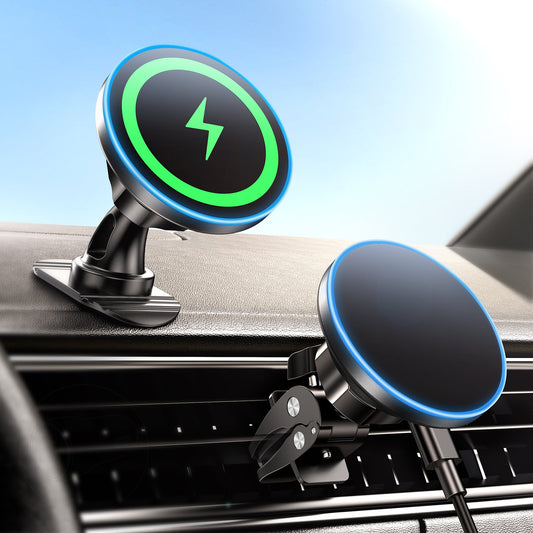 Mag Car Wireless Charger – 15W Qi Charge, for iPhone