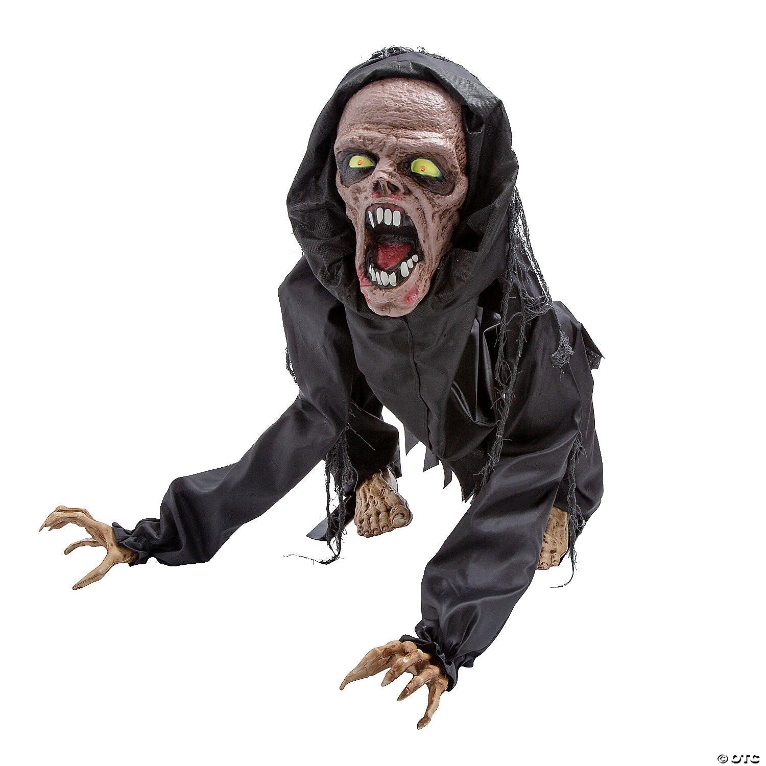 3 Ft. Animated Creepy Squatting Reaper Polyester Halloween Decoration