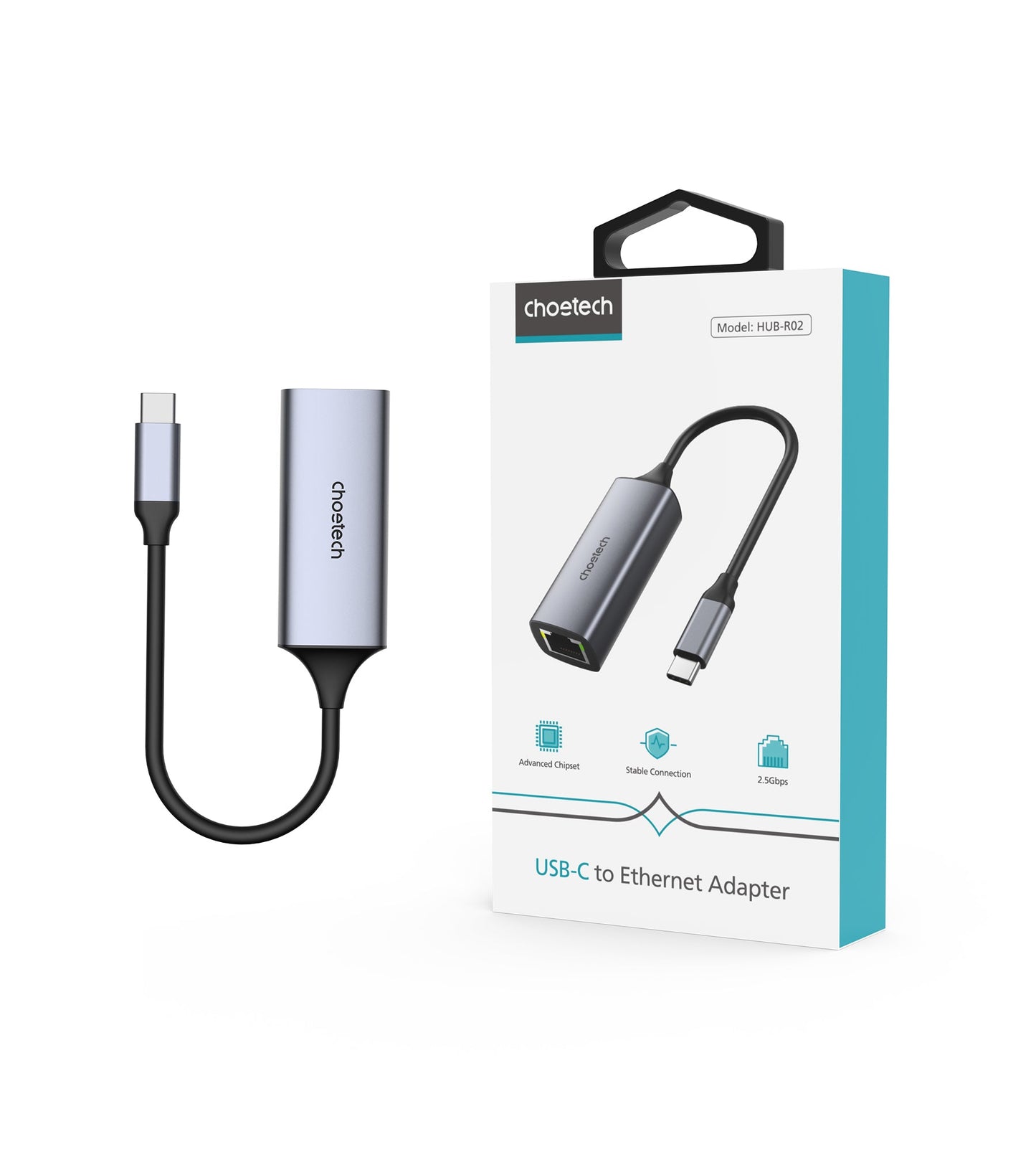 USB‑C to 2.5 Gbps Ethernet Adapter – Compact RJ45 Hub