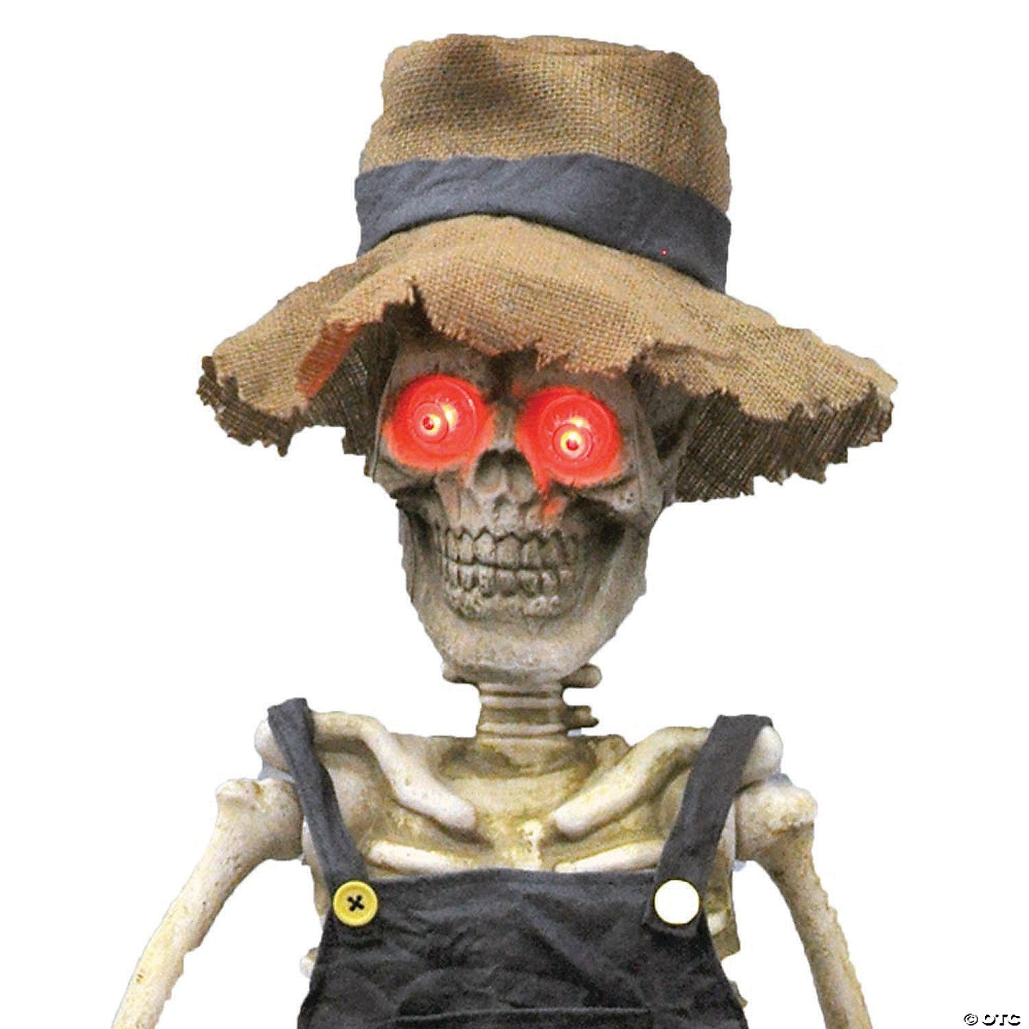 39" Skeleton Playing Banjo Animated Halloween Decoration