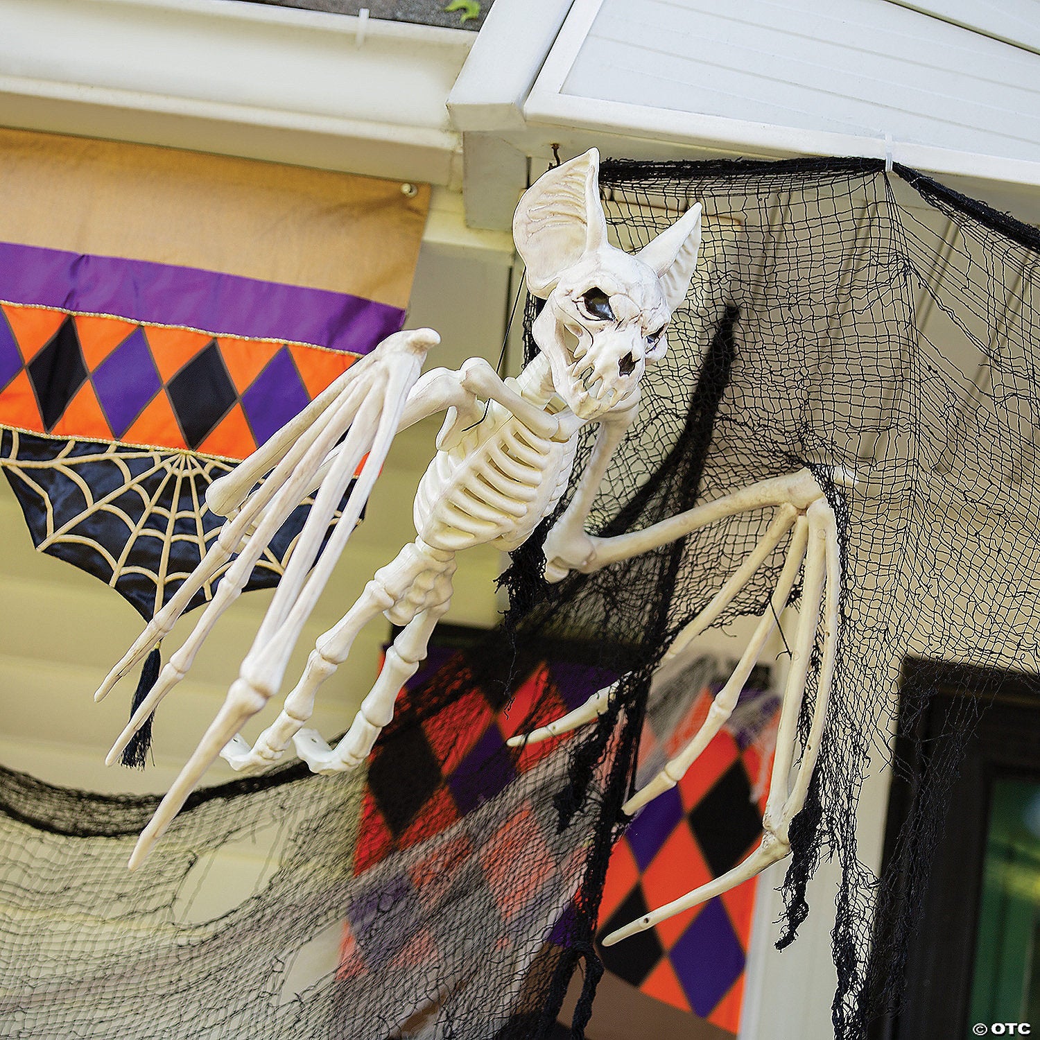 39" x 4" Bat Skeleton Halloween Decoration
