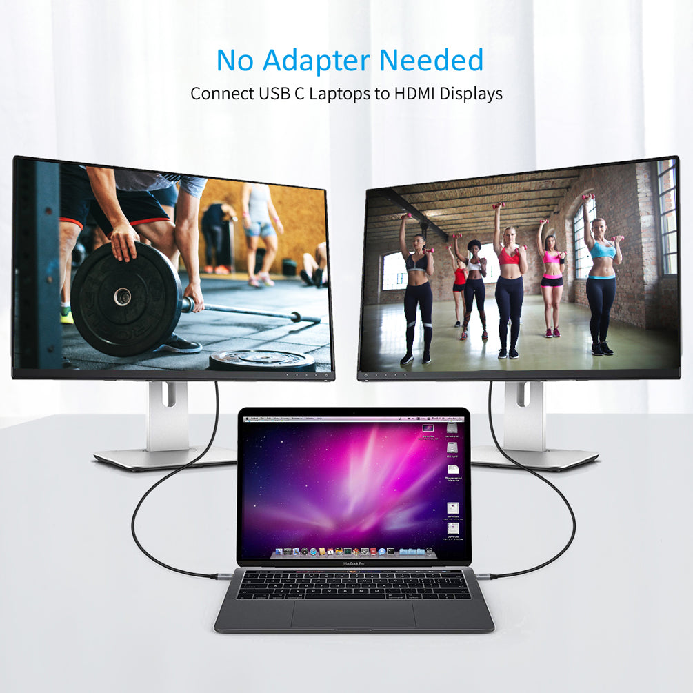 USB-C to HDMI Cable 4K@60Hz – 6.5FT / 2M High-Speed