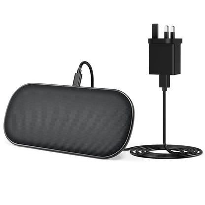 5-Coil Dual Wireless Charger – Fast Charging Pad, Black
