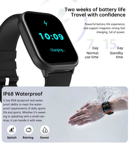 2.01" Smart Watch – Bluetooth Call, Fitness & Wellness