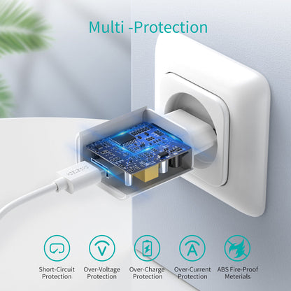18W USB-A Wall Charger – Compact Fast Charging Power Adapter
