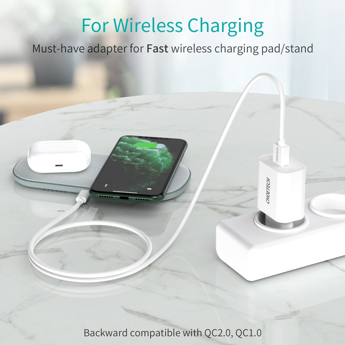18W USB-A Wall Charger – Compact Fast Charging Power Adapter