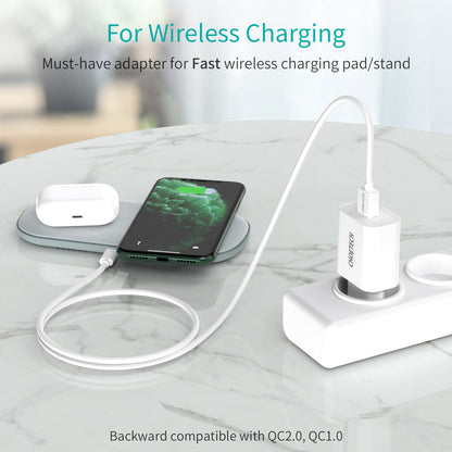 18W USB-A Wall Charger – Compact Fast Charging Power Adapter