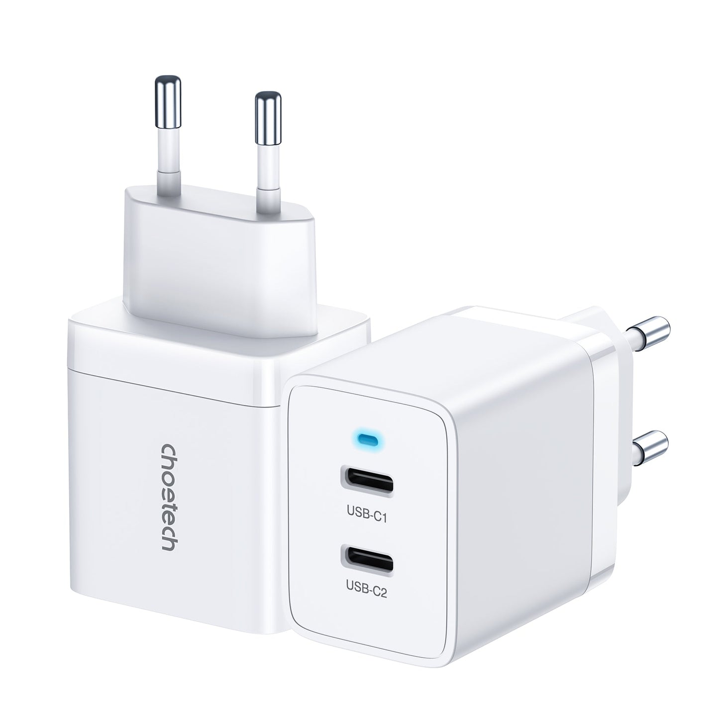 40W Dual USB‑C PD Wall Charger – Fast Charge Adapter
