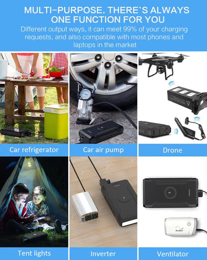 69600mAh Power Bank – 254Wh DC Output for Outdoor Backup