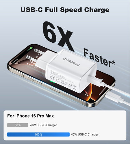 45W PD Fast Charger – Compact USB Charging Block