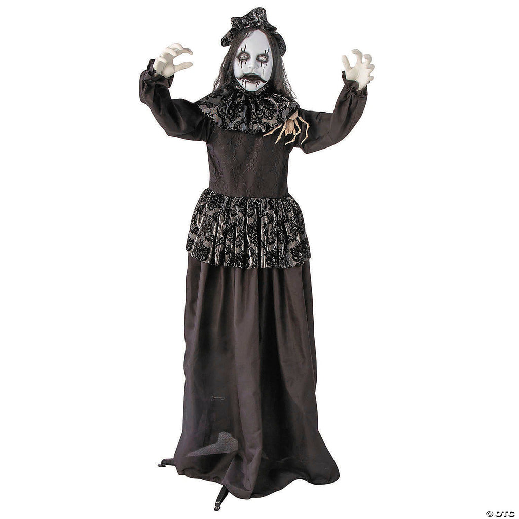 5 Ft. 2 3/4" Animated Standing Gothic Bride Halloween Decoration