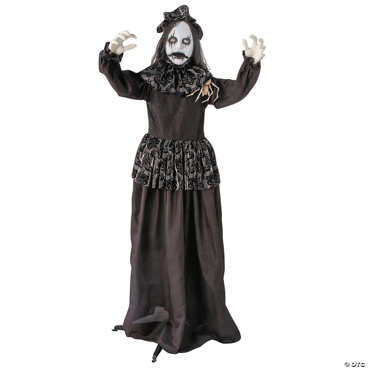 5 Ft. 2 3/4" Animated Standing Gothic Bride Halloween Decoration