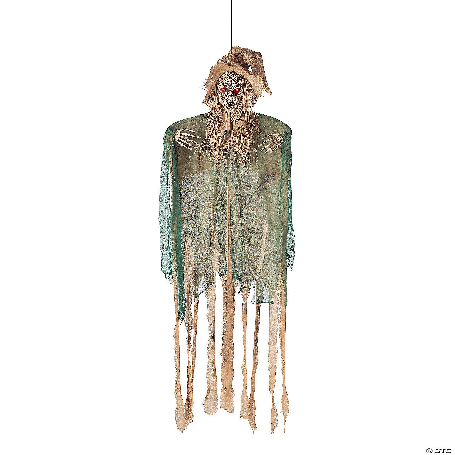 5 Ft. 6" Hanging Skeleton Witch Animated Prop Halloween Decoration