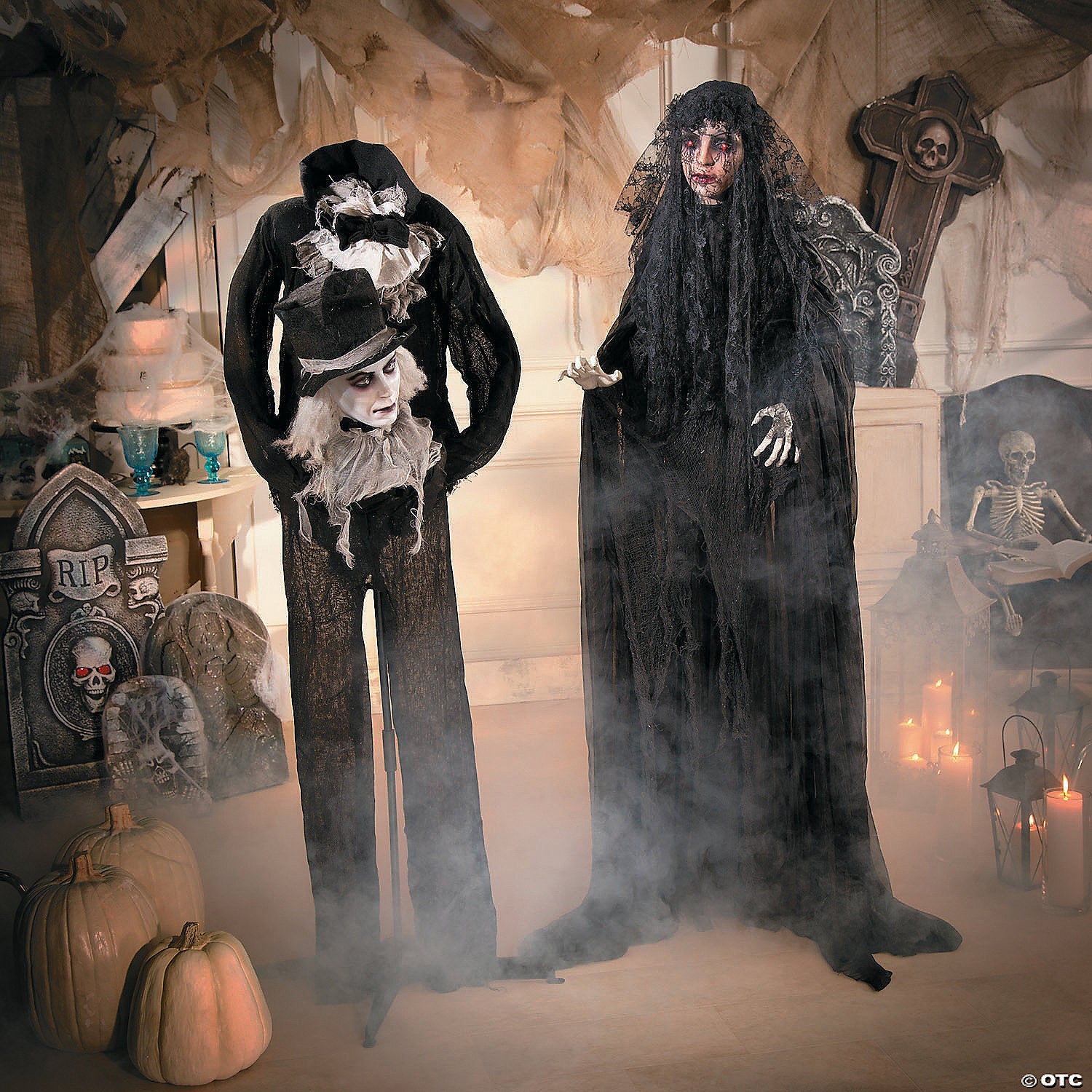5 Ft. 7" Light-Up Mourning Glory Standing Halloween Decoration